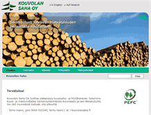 Tablet Screenshot of kouvolansaha.fi